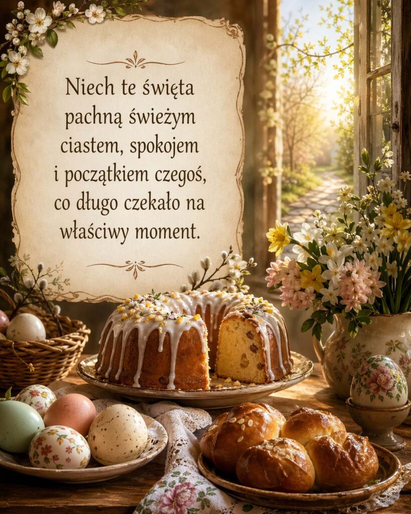 Kartka z oryginalnymi życzeniami wielkanocnymi